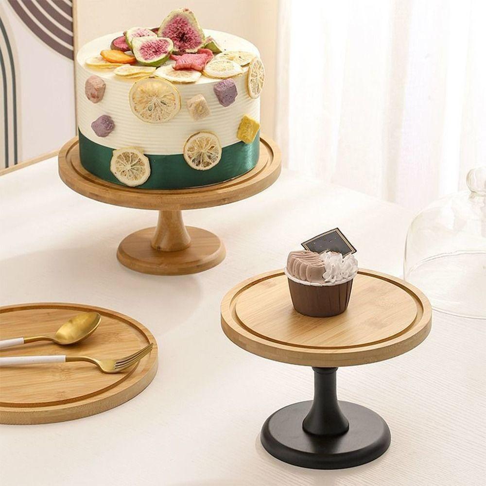 Vintage Wooden Cake Stand Transparent Cake Display Stand Dessert Stand  Afternoon Tea