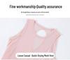 Hollow-Back Mesh Yoga Top with Bamboo Yarn, Quick-Dry Fitness Cover-Up, Women's Open Back Round Neck Sports Tee