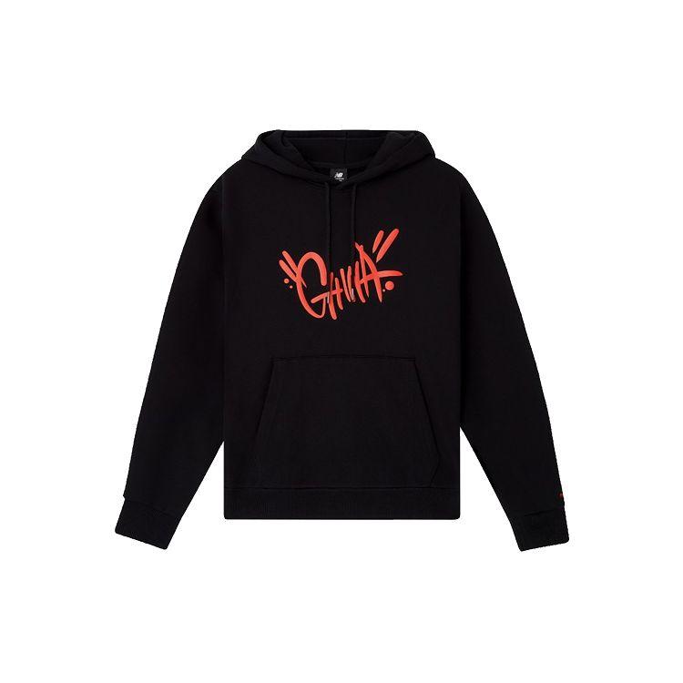 

Мужские толстовки с капюшоном New Balance Back-Ball, черные AMT03370-BK