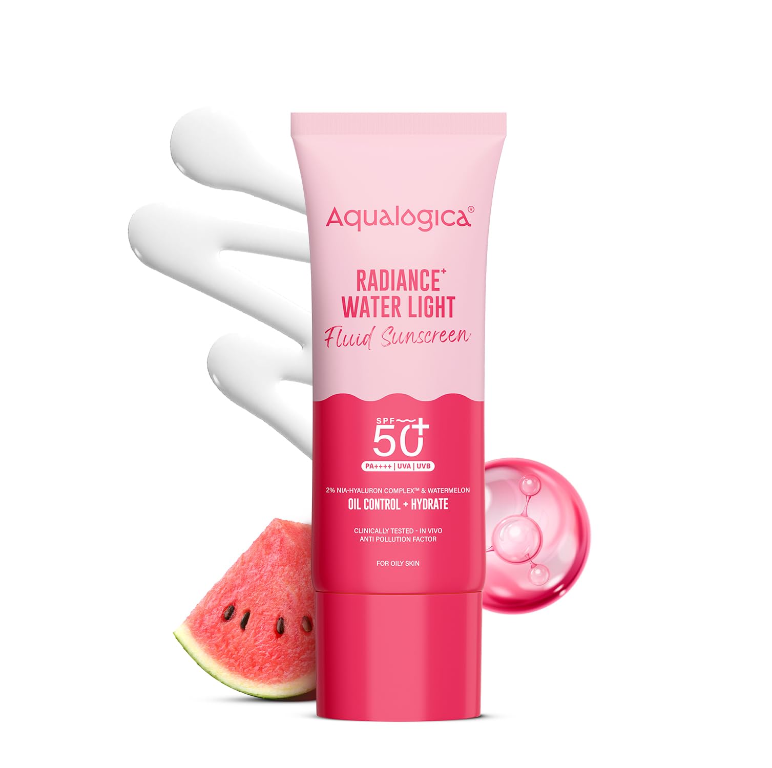 Aqualogica Radiance+ Ūdens Viegls Fluīds Saules