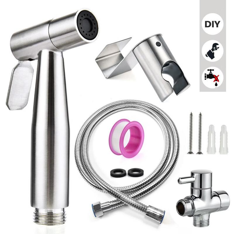 TLXT Stainless Steel Toilet Bidet Sprayer Kit