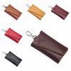 Cow Split Key Holder Organizer Pouch Housekeeper Car Key Wallet Genuine Leather Keychain  Unisex