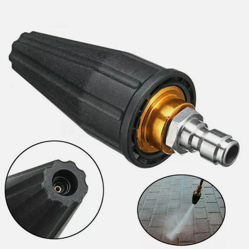 High 4000psi Pres Washer Turbo Nozzle 360 Rotating Spray Tip Professional Clean