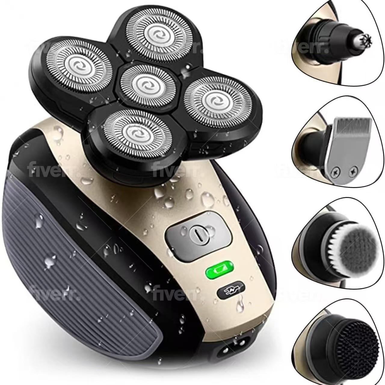 

Моющийся электрический набор 5-в-1 для бритья и стрижки волос для мужчин IK_1800 Set серый