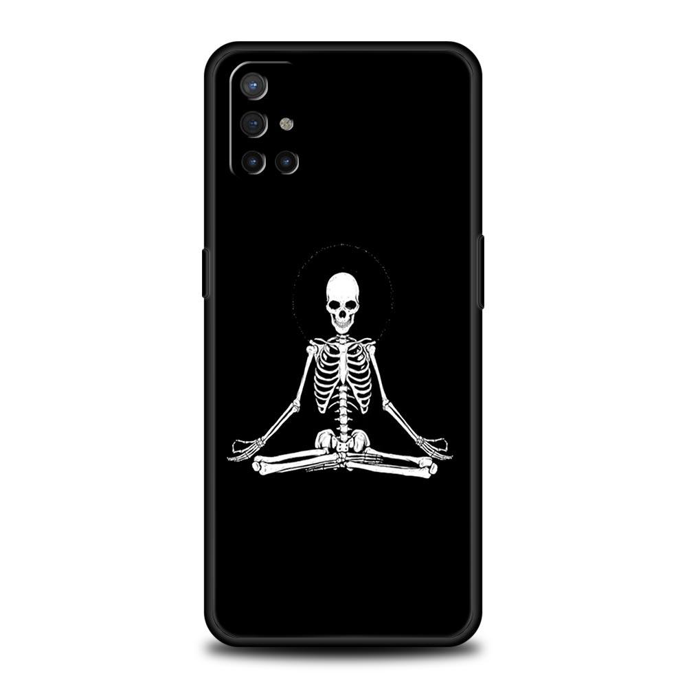 Phone Case For OnePlus 12 11 10 9 Pro 9T 12R 10R 9R 9RT 10T 8T 8 7 6T 7T Nord 2T CE 2 5G N200 N10 N100 Soft Cover Funny Skeleton