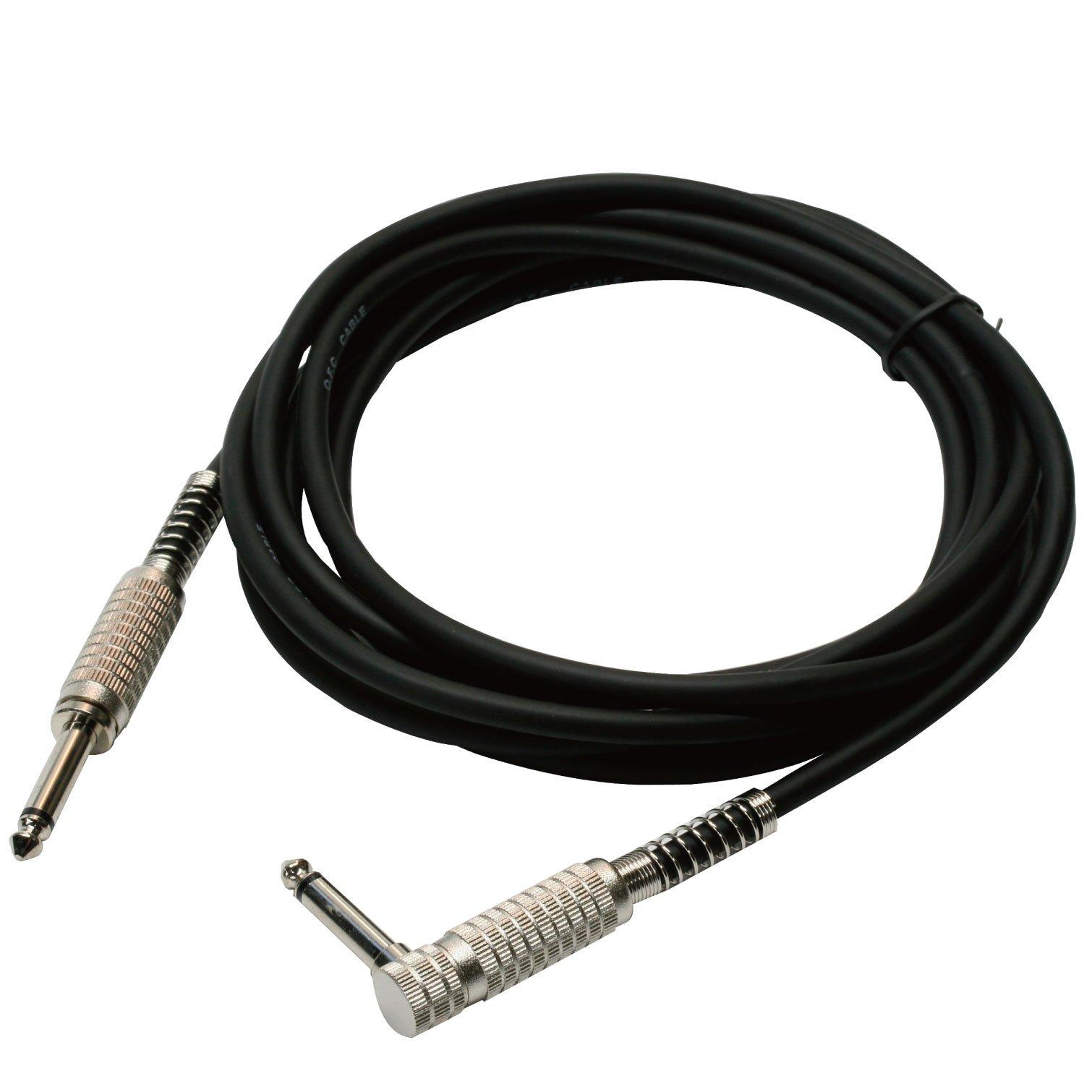 

Tech TL-5 Guitar Cable, 5m, Straight, L-Type (6mm Diameter), Black