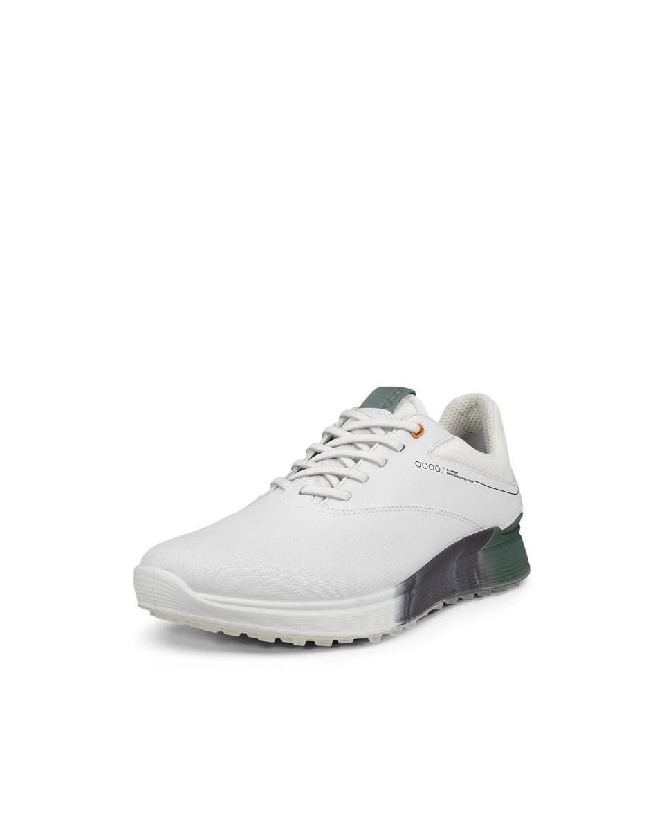 

Обувь для гольфа ECCO Golf Shoes Golf GTX M WHITE см 3E S-Three Мужская 24.5 белый