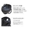 Tote Bag 19L A4 Inch 12 Pockets Multifunctional Commuting Business Trip Sephone 20411 Jet Black [Ace Gene] 13.3 2-Way