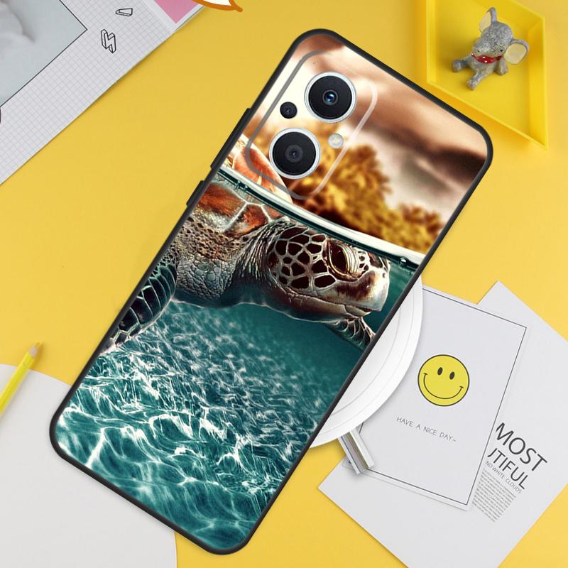 Ocean Sea Turtle For OPPO Reno 14 12 11 10 13 Pro 8T 11F 12F 13F 14F 7 8 Lite OPPO Find X9 X8 X6 X5 Pro Case