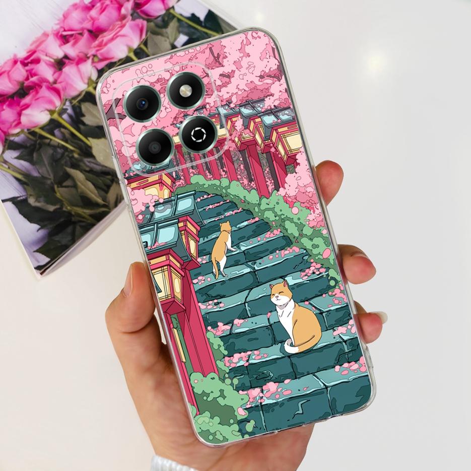 For Honor X6b Case JDY-LX1 JDY-LX2 Stylish Painted Cover Soft Silicone Shell For Honor X6b X 6b HonorX6b Phone Case 6.56'' Coque