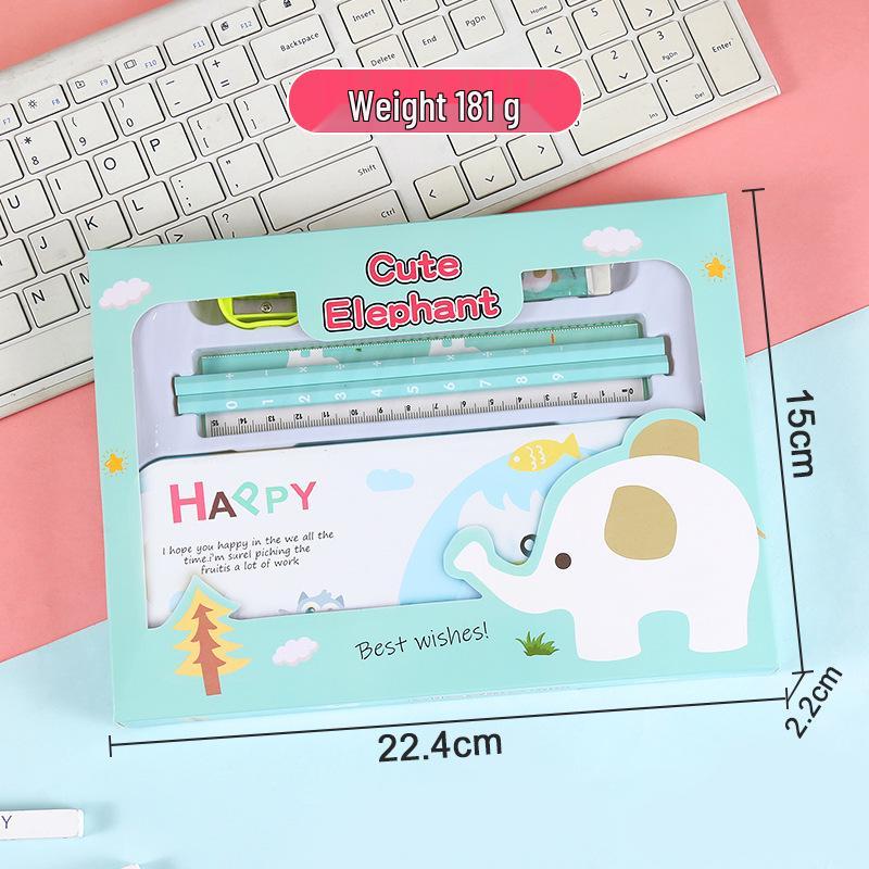 Cartoon Schreibwarenset für Kinder: Sechsteiliges Schulsaison-Bleistift-Set