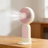 Portable Mini Fan Foldable Handheld Personal Fan 3 Speeds USB Rechargeable Cooling Fan with Detachable Base for Office Travel Home Use