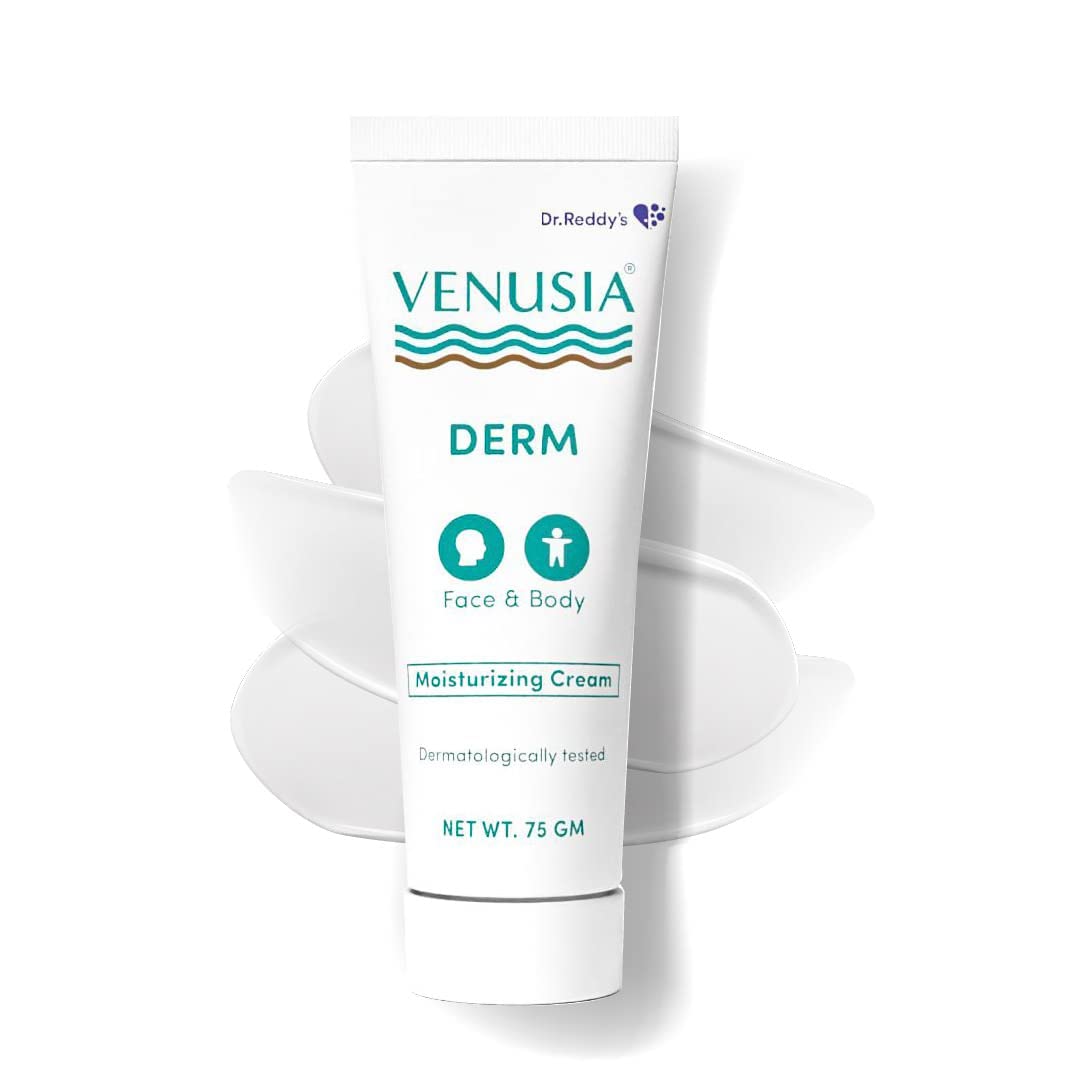 

VENUSIA Dr Reddy S Derm Moisturizing Lotion For Face And Body,Repairs And Nourishes Dry Skin,Relieves Minor Itching And Irritation,Moisturization And