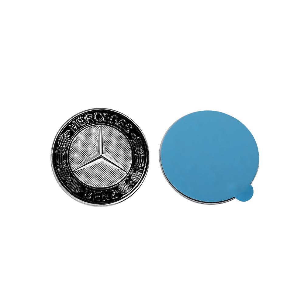 

For Mercedes Benz A B C E R G S GGLA W140 W168 W169 W176 W177 GLS GLB 57mm ABS Aluminum Car Front Hood Badge Decoration Stickers