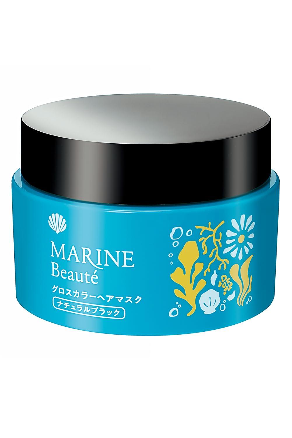 

Marine Beaute Глянцевая маска для волос для седых волос Блестящая 12 Морская красота Восстанавливает Сделано в Shining Official Z29K012 (натуральный черный) Волосы, Уход,