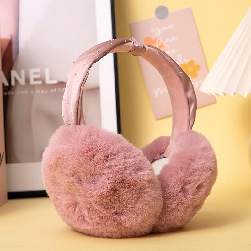 

Новые складные наушники для зимы, женские, плюшевые, студенческие, симпатичные, морозостойкие и теплые, с повязкой на голову, наушники-мешки для ушей