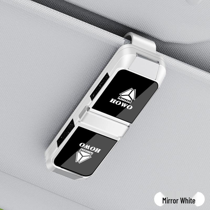 Howo Twee-weg Auto Bril Clip & Zonneklep Opberging TS7