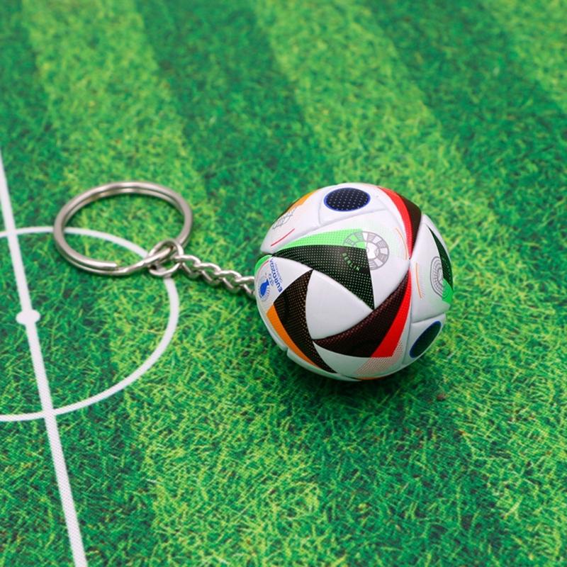Fashionable Soccer Keychain Charm Sturdy Pendant Practical Decoration Perfect Gifts for Football Players and Fans
