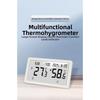 Large LCD Digital Thermometer Hygrometer Indoor Use with Calendar Clock Alarm Comfort Indicator for Wall Mount and Desktop