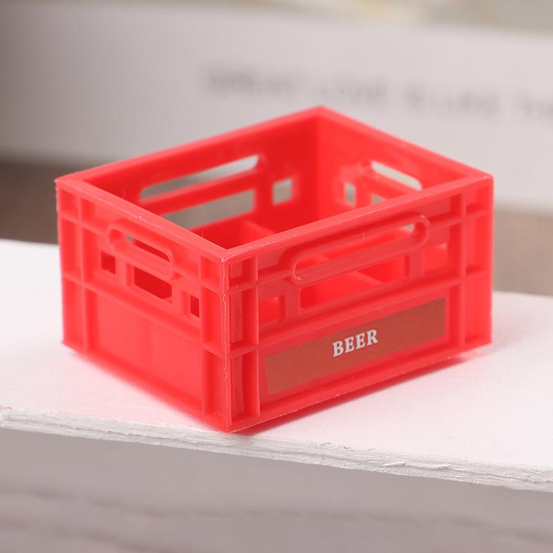 1:12 Dollhouse Mini Storage Basket Drink Basket Beer/Cofee Basket Kitchen Decor