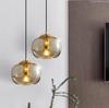 Bauhaus Glass Pendant Light: Post-Modern Nordic Style for Kitchen, Bar, Living Room, Bedroom, or Bedside Lighting