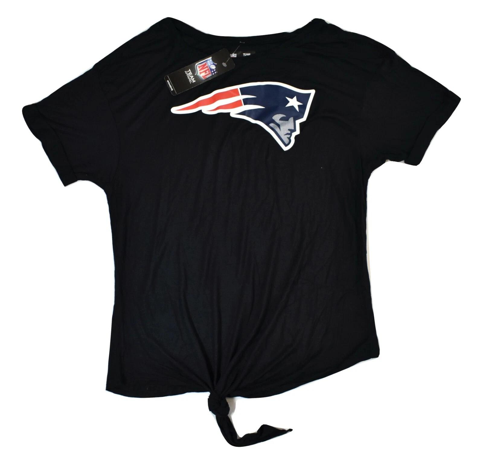 NFL Team Apparel Womens New England Patriots Football Shirt New XL L