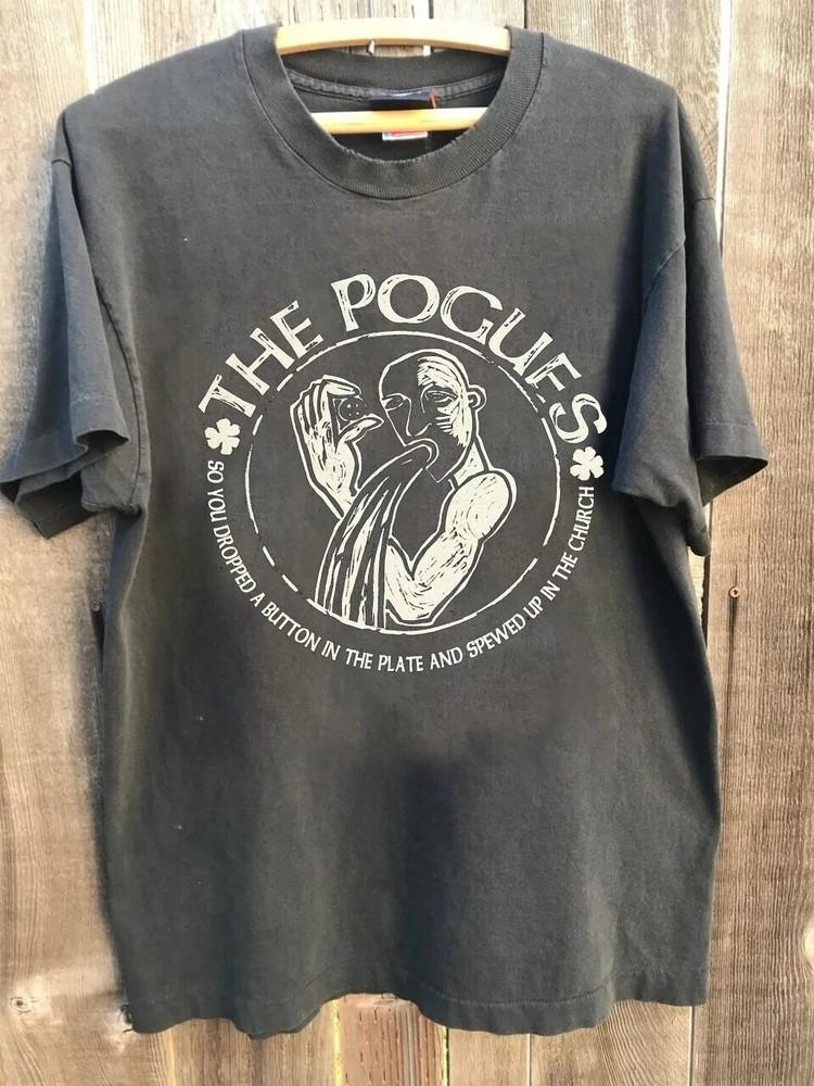 The Pogues The Sick Bed of Cuchulainn Charcoal 90s Remake Unisex T shirt Unisex T-Shirt XXL