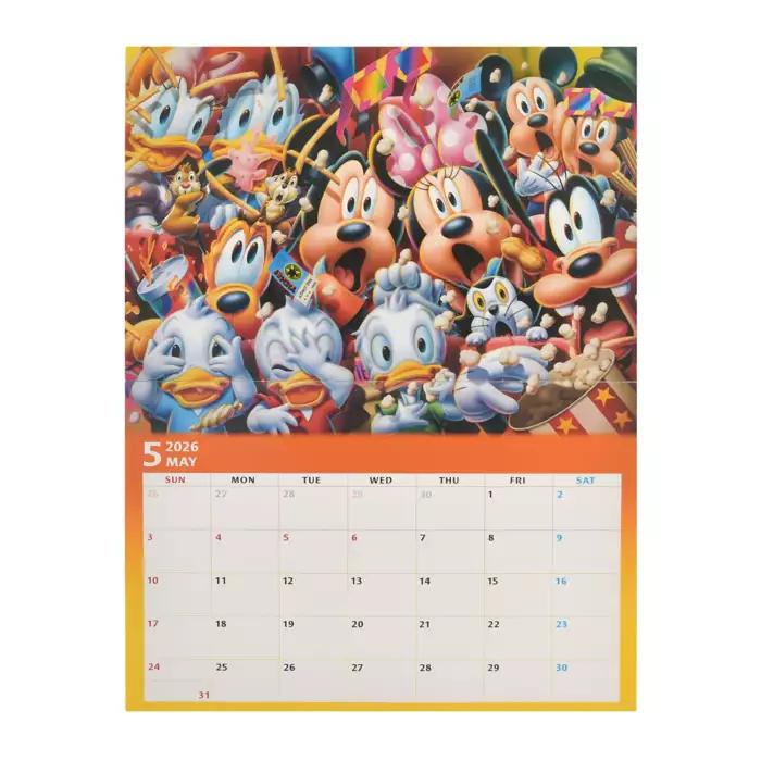 Disney Mickey Friends Wall Calendar CALENDAR ORGANIZER 2026 Japan NEW Disney Store