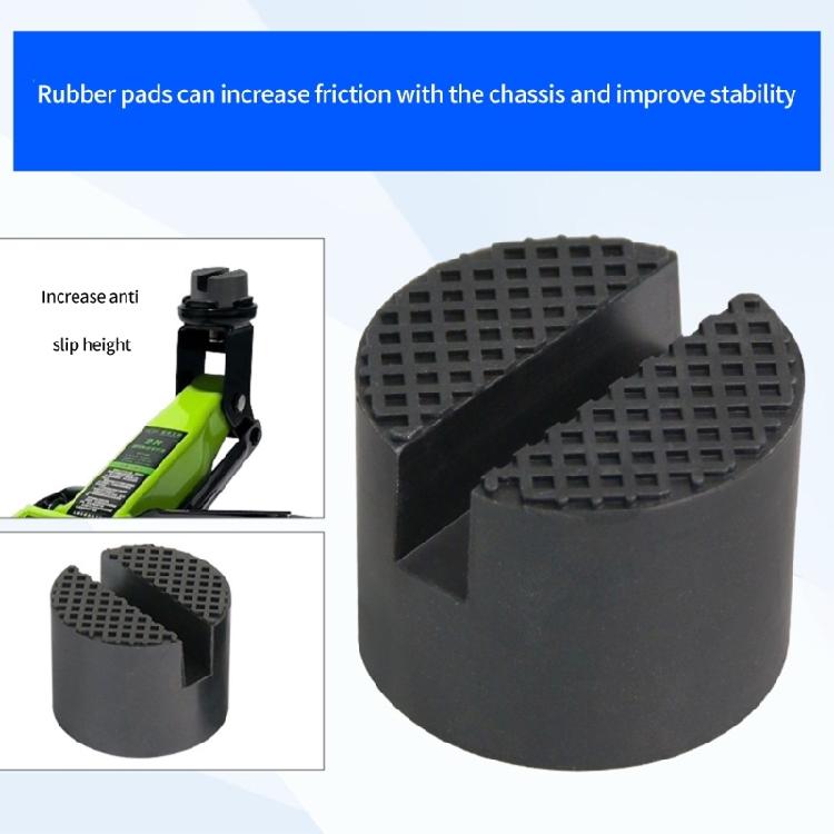 High Density Rubber Jacking Lift Pads Adapter Garage Essential Tool Suitable for Protects Rockers Panel and Chassis 4pcs