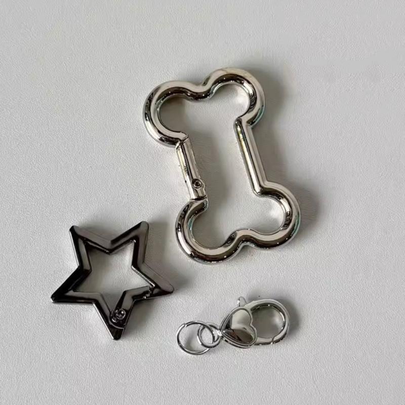 Breloc cu pandantiv cu os și stea Breloc la modă Breloc unic pentru geantă Accesoriu elegant pentru lanț de telefon pentru iubitorii de modă