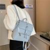 Solid Flap Women's Backpacks with Internal Compartments Zippered Inner Pocket High-quality Bags PU Fashion Backpacks