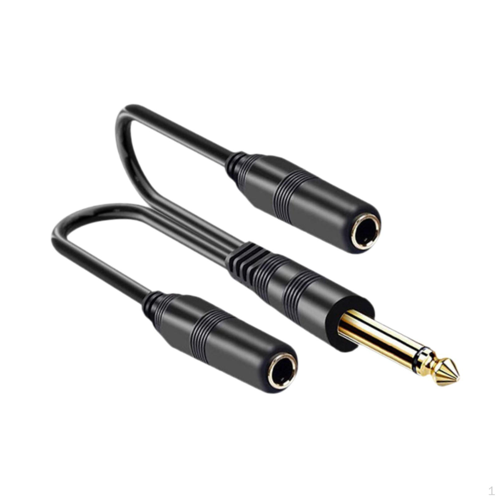 

6.35mm Y splitters Cable ,Male to 2 Female Adapter Speaker Cable, Jack Connector for Studio Single Channel