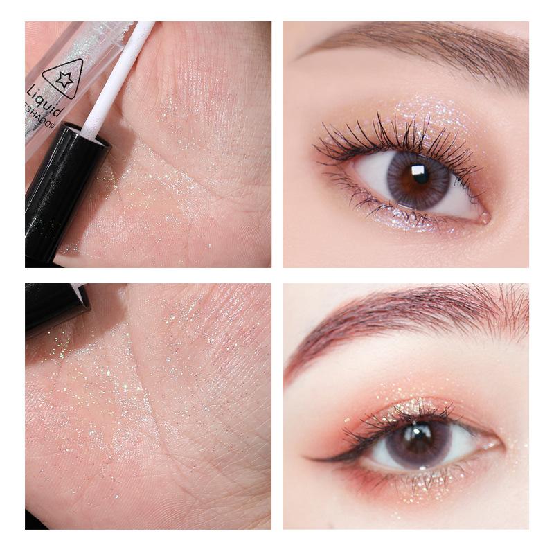 Bobcini Liquid Eyeshadow - Single Color Highlighter with Tear Drop Pearl Shimmer Glitter, Inner Corner & Under-Eye Brightener