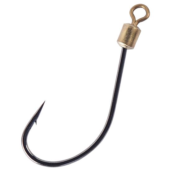 5Pcs/Bag 45824 Fishing Hooks with Swivel Rotating Sharp Barb Rustproof Fixing Fishes Stainless