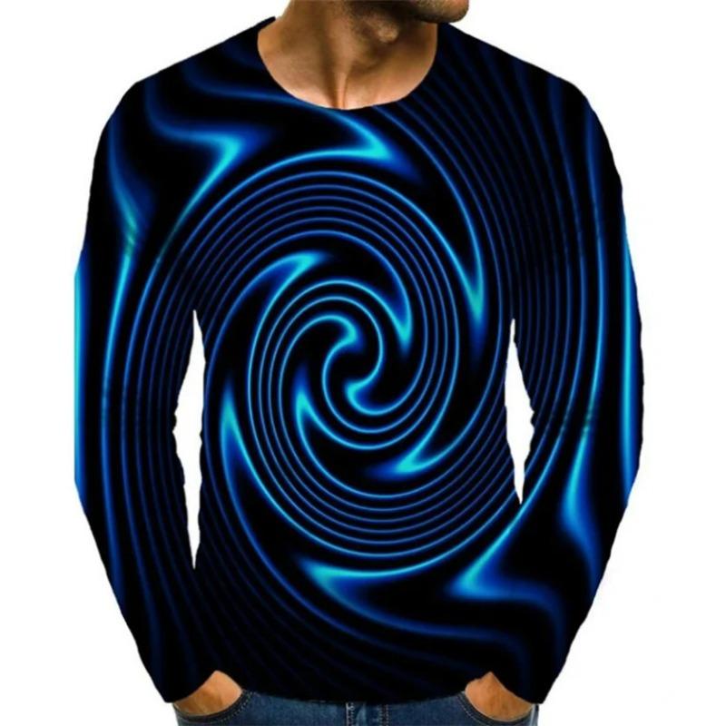 

Мужская футболка с принтом зебры, футболка с длинным рукавом, 3D-принт, рубашка с круглым вырезом, модная, преувеличенная, уличная, повседневная, черная, летняя, весенняя, осенняя одежда L