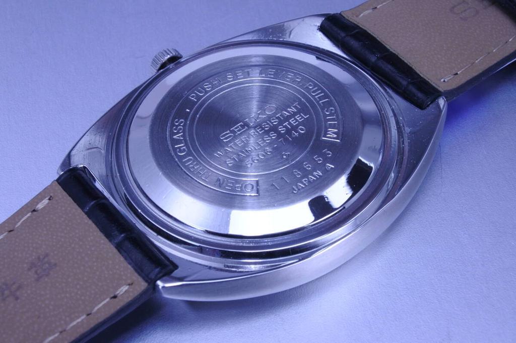 A masterpiece of Japanese 1971 SEIKO Lord Matic Black Dial 23 Jewels Automatic Watch Excellent Condition craftsmanship 5606-7140 Men's