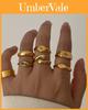 Geometric Star Ring Jewelry Set With Electroplated Zinc Alloy For Womens Fashion Accessories