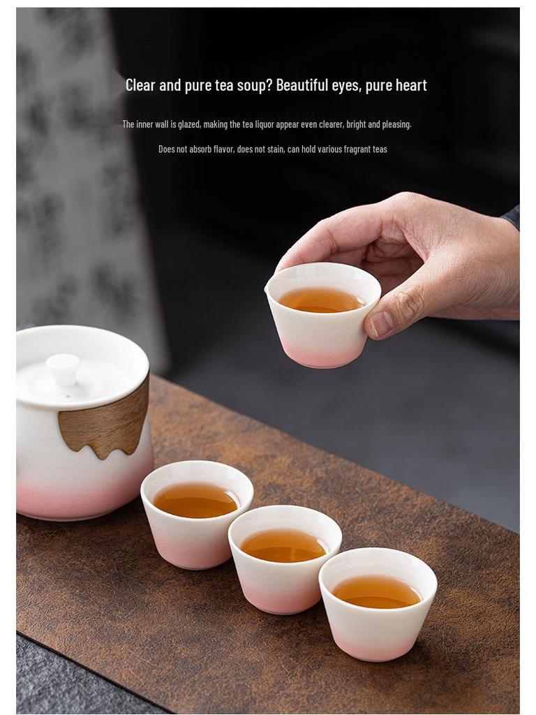 Creative Women's Day Travel Tea Set: March 8th Goddess Festival Souvenir with Customizable Logo for Customers or Employees