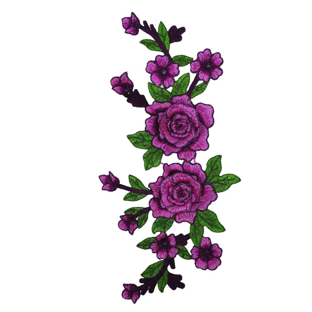 12-Color 3D Water-Soluble Embroidery Appliqué Ethnic Style Clothing Patch