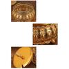 European Kitchen Essential Hollow Out Iron Glass Sugar Bowl With Scooping Spoon and Lid Condiment Spices Jar Decoration