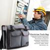 Thickened Oxford Cloth Tools Shoulder Bag Holder Organizer for Electrician Repairman (Gray)