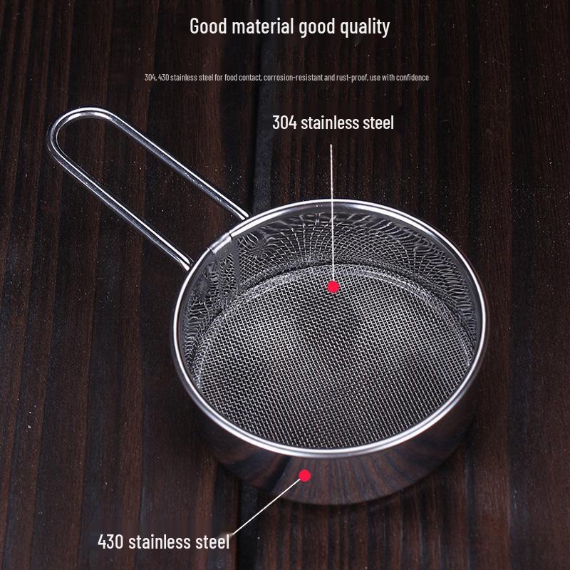 Stainless Steel Handheld Flour & Cocoa Sifter - Ultra-Fine Mesh Duster for Baking