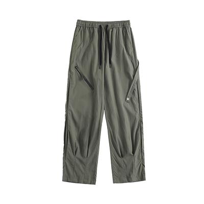 Frühling und Herbst Neue Ladehosen Herren Gerade Lockerer Overall Weiter Bein Sportlich Lässig Lange Hosen