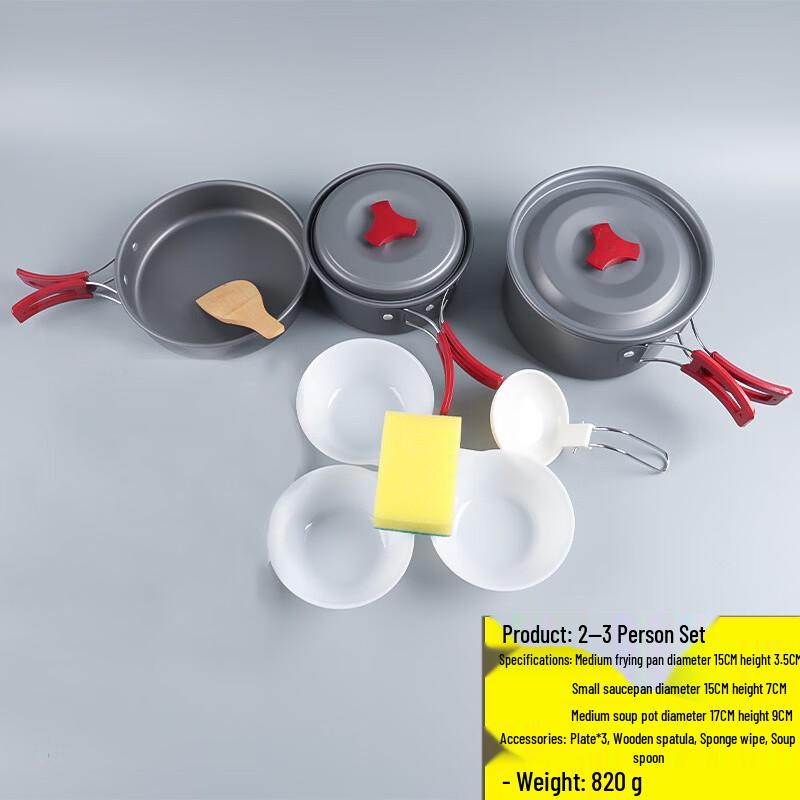 

OLOEY Outdoor Camping Cookware Set 2-3 Person