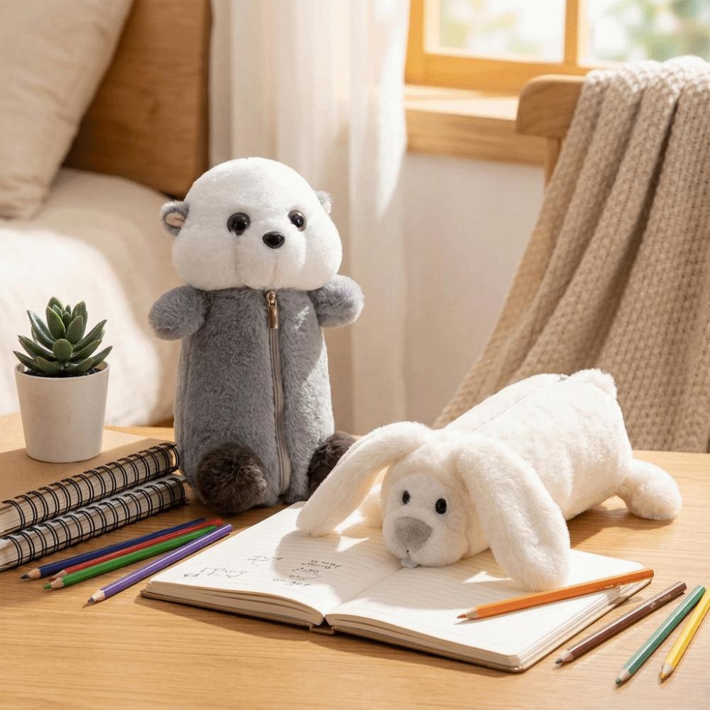 Plush Plush Animal Pencil Case Cute Cute Pen Bag Funny Pencil Pouch For Students