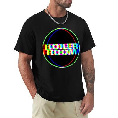 Boiler Room Color Glitch I T-Shirt Aesthetic Clothing Quick Drying Shirt Cute Tops Mens Graphic T-shirts Big and Tall