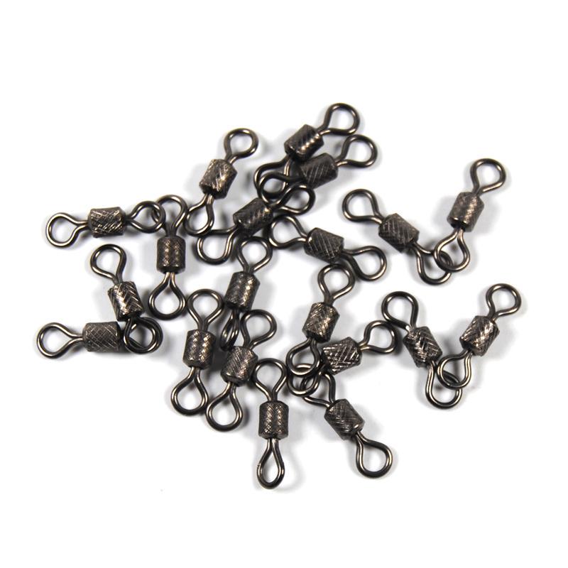1 Pack Rolling Wirbel Kleinhandelspackung Schwarz Starkes Messing Salzwasserangeln Wirbel #1 #2 #1/0 2/0 3/0