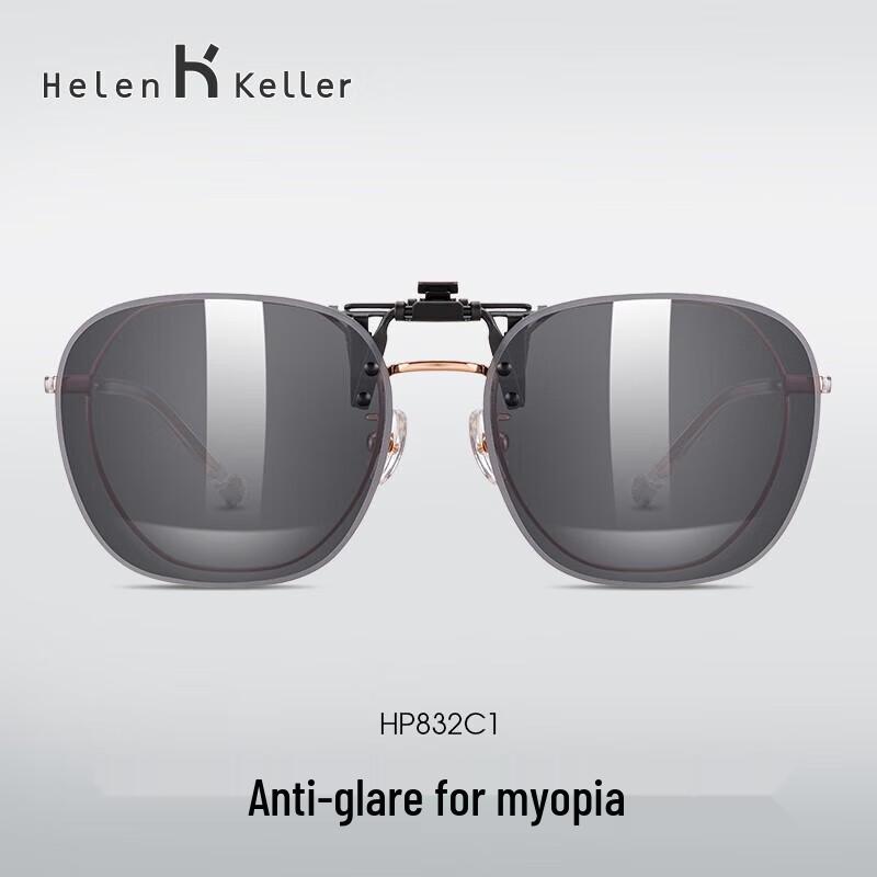 Helen Keller Unisex Polarized Clip-on Sunglasses