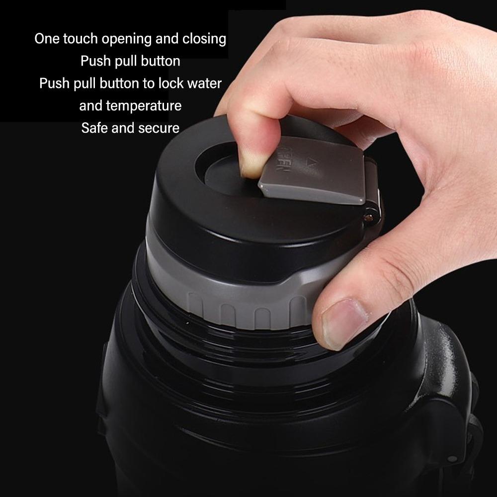 Rustless Steel Sports Bottle Sturdy Drinking Flask Portable Outdoor Water Jug  Outdoor Sports