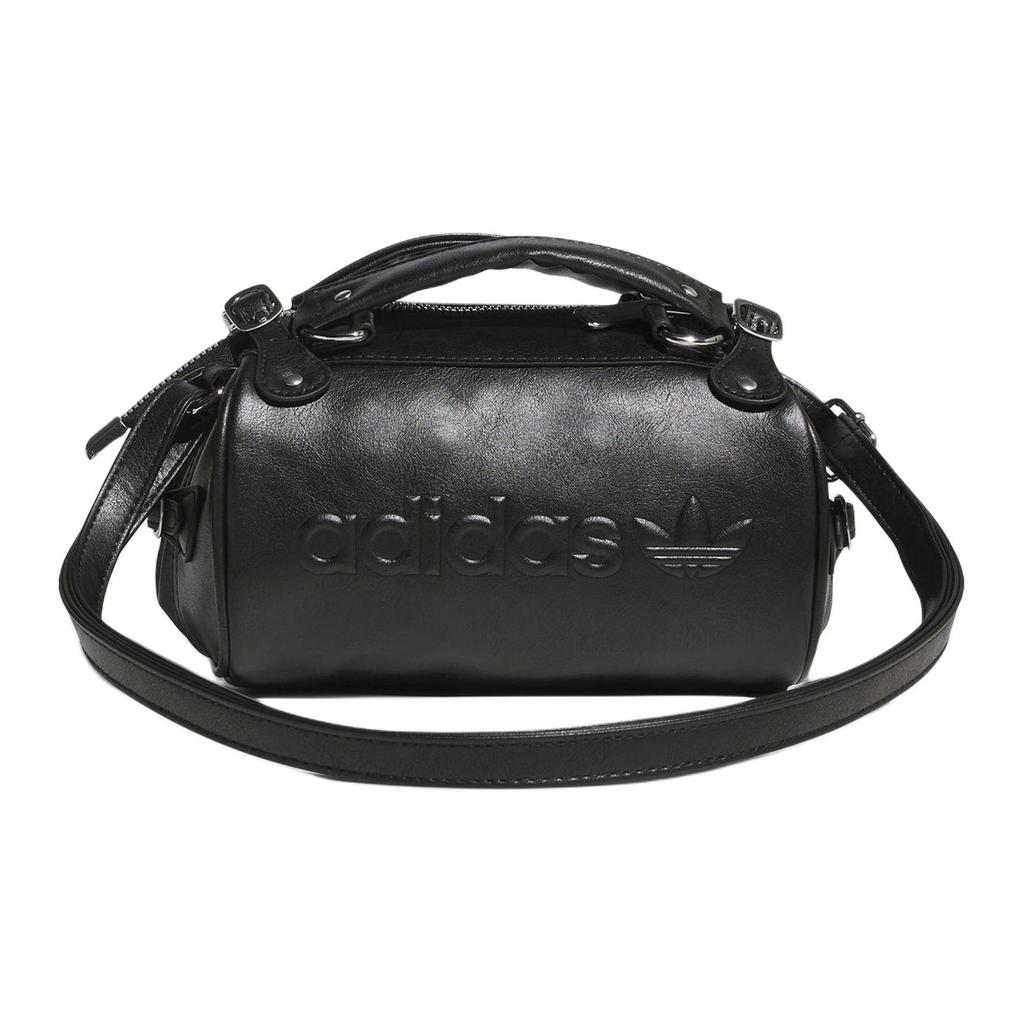 Neue Adidas Polyurethan Kissen-Tasche, Zylinder-Tasche, Ein-Schulter-Handtasche Regulär Unisex Schwarz JV9276